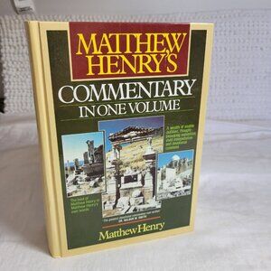 Matthew Henry's Commentary On The Whole Bible In One Volume 1961 HC book EUC